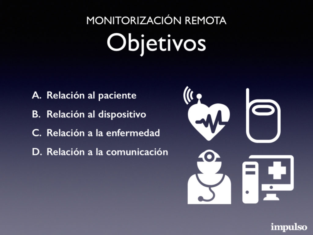 Monitorización remota. Objetivos y factores